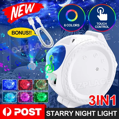 $18.85 • Buy LED Star Night Light Projector Galaxy Starry Ocean Star Sky Party Lamp Kids Gift