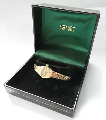 Vintage Rotary Ladies' Mechanical Evening Watch Boxed Full Working Order • $56.85