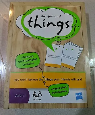 $3.49 • Buy The Game Of Things, Adult Party Game, New, Sealed, Hasbro, Wooden Box