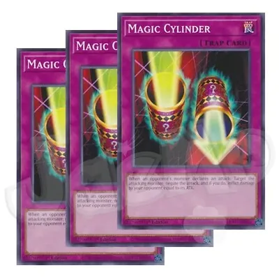 Yugioh - Magic Cylinder X 3 - 1st Edition NM - Free Holographic Card • $4