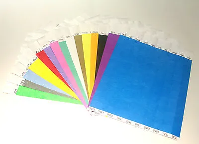 £51.50 • Buy Plain Coloured Tyvek Paper Wristbands For Events/Parties/Security/Festivals