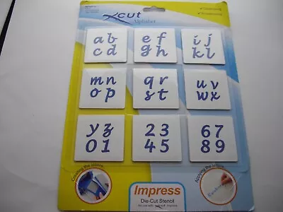 Xcut Alphabet And Numbers  By Impress • £4.99