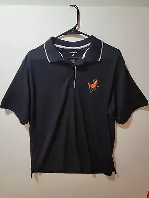 LARGE -- Antigua MLB Baltimore Orioles Polo Golf Shirt LG - 1967 Angry Bird Logo • $39.95