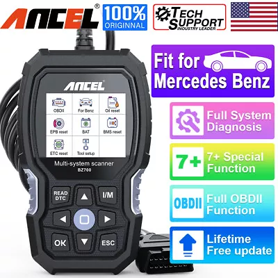 Auto All System Fit For Mercedes Benz Car OBD2 Scanner ABS SRS TPMS EPB DPF Scan • $89