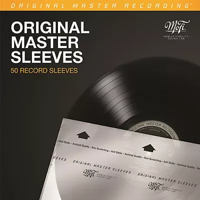 12'' Inner Sleeves - Mobile Fidelity Original (50) [New Bag/Sleeve] Large Item • $27.33