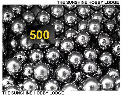£9.94 • Buy 6mm Ball Bearings Catapult Slingshot Ammo 250 / 500 Pack Hi Impact Carbon Steel