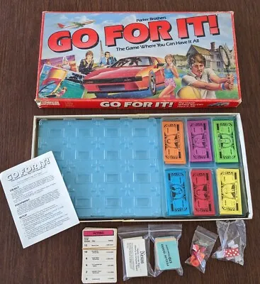 Vintage Parker Brothers No. 0018 Go For It! Board Game 1985   • $9.95