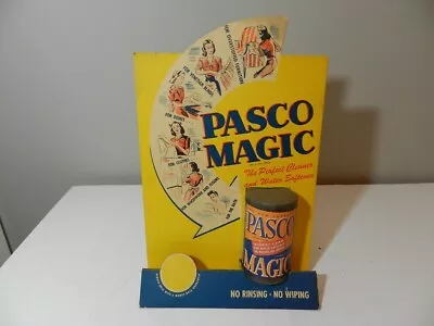 Vintage Advertising Store Display- 1950's Pasco Magic Cleaner Store Display-rare • $145