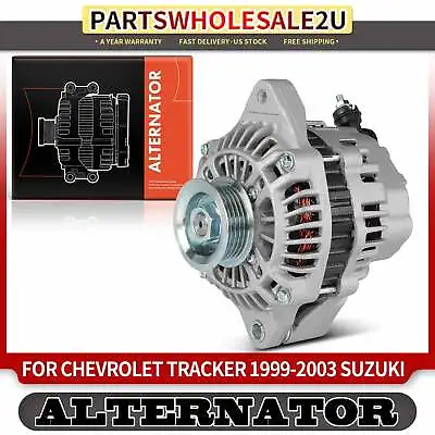 Alternator For Chevrolet Tracker Suzuki Vitara 99-03 L4 2.0L 75A 12V CW 5-Groove • $91.99