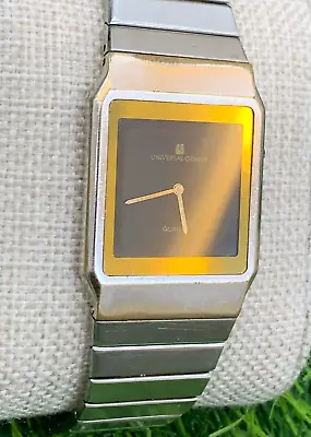 Vintage Universal GenÈve Quartz Watch Super Slim Rectangle 27*30mm 1980s So Rare • $595