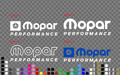 Mopar Performance Sticker Decal Car Racin Window Windshield Many Sizes Colours • $9.99