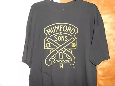 Mumford & Sons Black Gold Pistols Shirt Size 3XL NWOT • $10