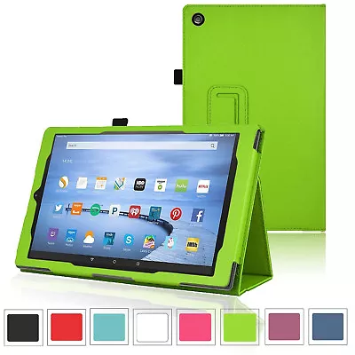 For All New Amazon Fire 7 2022 HD 8 HD 10 ALEXA Leather Case Smart Stand Cover • £5.98