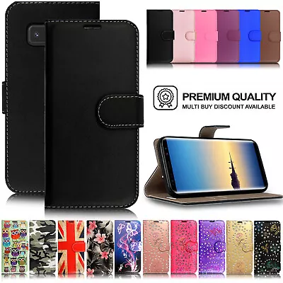 Case For Samsung Galaxy Note 20 10 9 8 5 Leather Wallet Flip Phone Stand Cover • £2.95