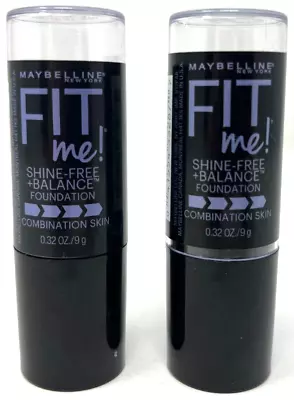 (2) Maybelline Fit Me! Shine-Free + Balance Foundation 220 - Natural Beige • $13.99