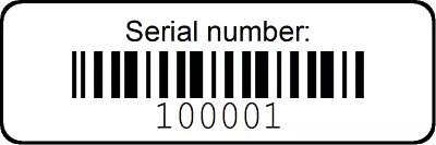 $14.95 • Buy 1000 Serial Barcode Sequential Stickers Roll Consecutive Number Labels As Shown 