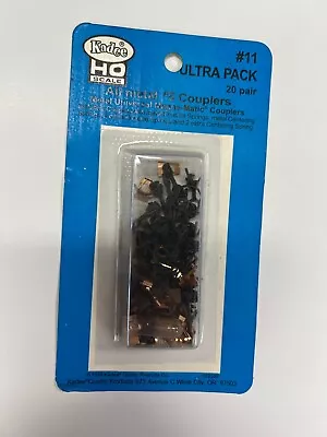 Kadee #11 Ultra Bulk Pack HO Scale 20 Pair #5 (NO.5®) Metal Couplers • $35