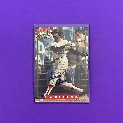 1994 Nabisco All Star Legends HOF Frank Robinson Autograph Card With COA Letter • $8.99