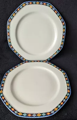 Morocco By CHRISTOPHER STUART. 10 3/4  Set Of 2 Dinner Plates • $15