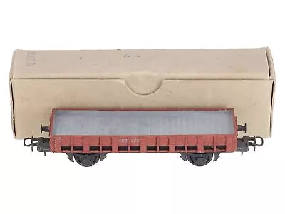 HAG Vintage HO Scale Die-Cast Swiss Federal Railways Red Flat Car EX/Box • $49.68