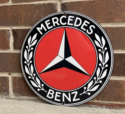 Large  14” Vintage Reproduction  Mercedes High Quality Advertising Garage Sign • $39