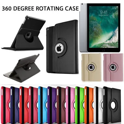 PU Leather 360 Degree Rotating Smart Stand Case Cover For APPLE IPad 2 3 4 • £4.99