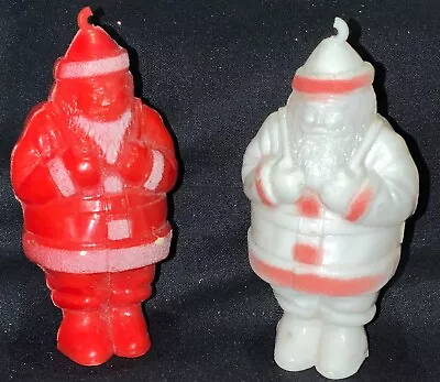 Vintage 1950 Pair Goodlite Electric Co. - Hard Plastic C6 Santa Lights • $45