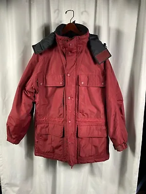 Men’s LL Bean Maine Warden's Parka Gore-Tex Thinsulate Coat 0CS42 Small Maroon • $80