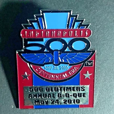 2010 Indy 500 Oldtimers Old Timers Annual BBQ Enameled Lapel Hat Pin NOS Scarce • $24.99