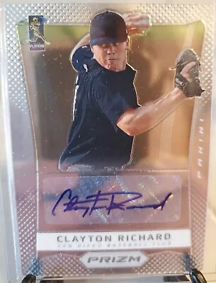 CLAYTON RICHARD 2012 Panini Prizm Autograph Auto Card RC San Diego Padres SP HTF • $10