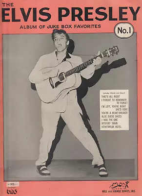 The Elvis Presley Album Of Jukebox Favorites Book 1956 36 Pages 15 Songs • $9.90