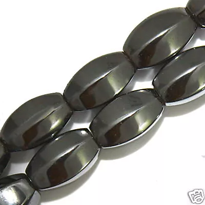  Magnetic Hematite Beads Pumpkin 6 Side 8x12 High Power Bead Strand Hp15 • $13.99