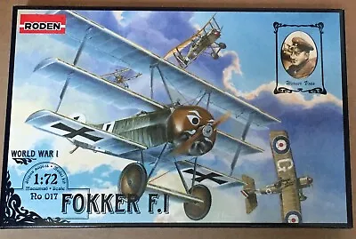 £11.99 • Buy RODEN 1/72 FOKKER F.1 017 WWI German Fighter 