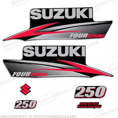 Fits Suzuki 250hp FourStroke 2010-2013 Outboard Engine Decal Kit DF250  • $124.95