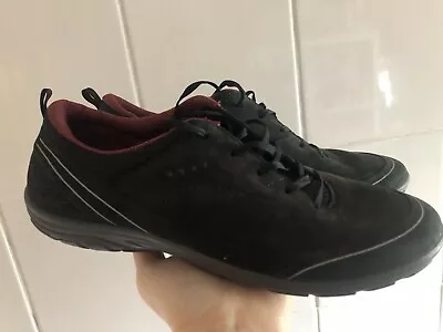 ECCO Arizona Leather Casual Lace Up Shoe WOMENS UK  6.5 EU 40 Black • £16.99