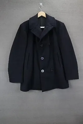 Vintage WWII US Navy Sz 38 Wool Pea Coat • $63.99