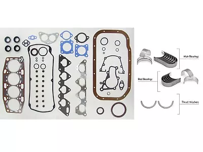 $59.95 • Buy 92-95 Mitsubishi Expo LRV Mirage 1.8L 4G93 Engine Full Gasket Set And Bearings