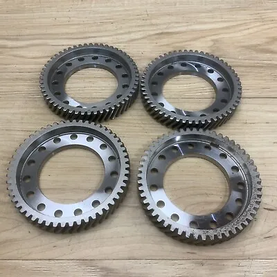 Lot Of 4 Industrial Machine Steampunk Pulley Gear Cog Robot Salvage Lamp Part 1a • $17.24