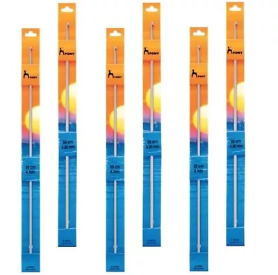 £4.49 • Buy Pony Crochet Hook: Tunisian: Double-Ended: Aluminium: 35cm Length - 2mm-12mm