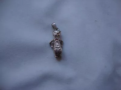Vintage 3d Articulating Cat Shirt & Trousers Sterling Silver Stamp 925 Pendant • $39.99