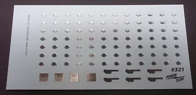 Nascar Decal 84 Hood Pins Chrome Foil Printed  Detail Goodie Sheet 1/24-1/25 • $15