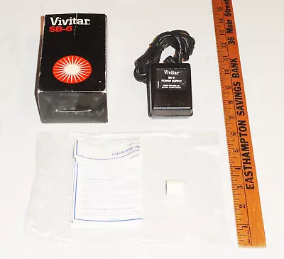 Vivitar SB-6 Electronic Flash / Battery Charger Power Supply AC Adapter 110 VAC • $19.95