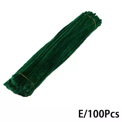 100pcs Chenille Stems Sticks Colored Popsicle Sticks P0D8 • £4.99