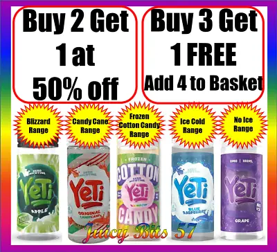 Yeti E Liquid 100ml 0mg Vape Juice - Full Range • £10.49