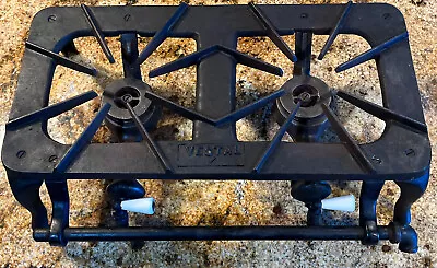 $129.99 • Buy Vintage VESTAL Cast Iron Gas 2 Burner Cook Stove Read!
