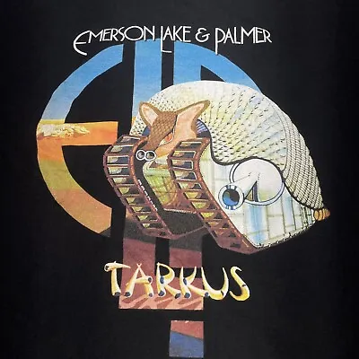 Emerson Lake Palmer Tarkus Black Large T-Shirt Rock Music Band Blues Concert ELP • $25.49