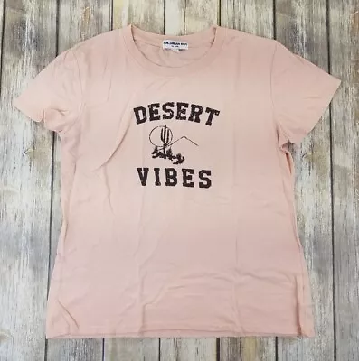 Sub Urban Riot DESERT VIBES T-Shirt Womens Size L Coral Short Sleeves Graphic • $14.99