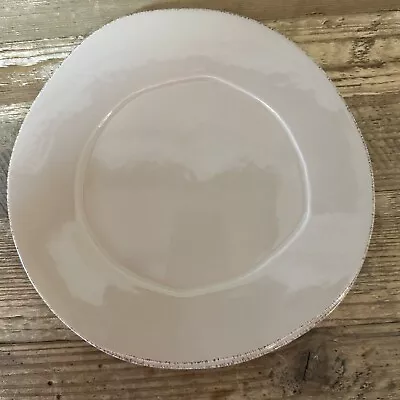 Vietri Lastra Elegantly Rustic Farmhouse Country Dinner Plates Cappuccino  10.5” • $35