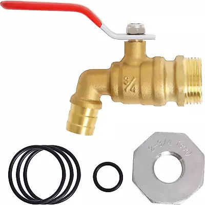 55 Gallon Drum Spigot - 2'' Brass Barrel Faucet With EPDM Gasket For 55 Gallon 3 • $27.94