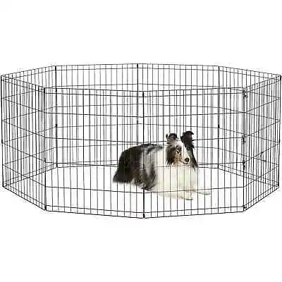 New World Pet Products 30 H Foldable Black Metal Dog Exercise Pen No Door • $22.77